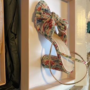 Camellia/Floral Loeffler Randall block heels